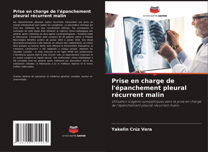 Kniha Prise en charge de l'épanchement pleural récurrent malin Yakelin Crúz Vera