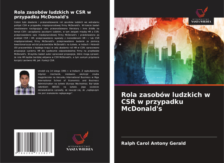 Libro Rola zasobów ludzkich w CSR w przypadku McDonald's Ralph Carol Antony Gerald