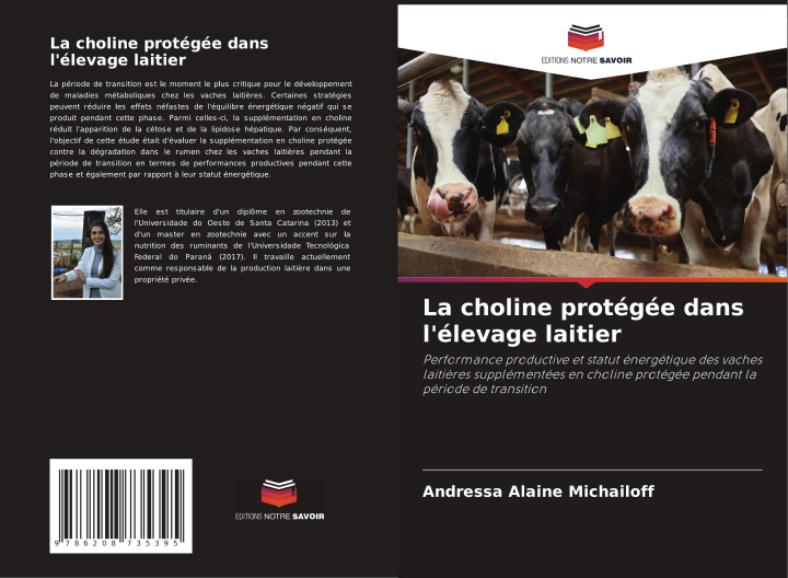 Kniha La choline protégée dans l'élevage laitier Andressa Alaine Michailoff