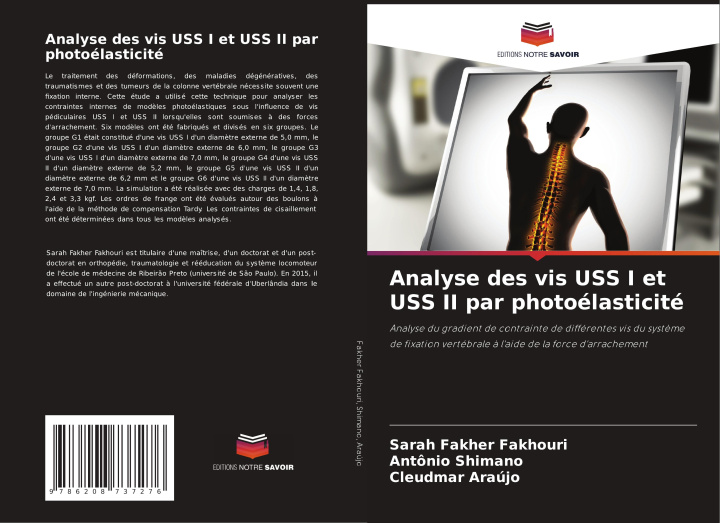 Libro Analyse des vis USS I et USS II par photoélasticité Antônio Shimano