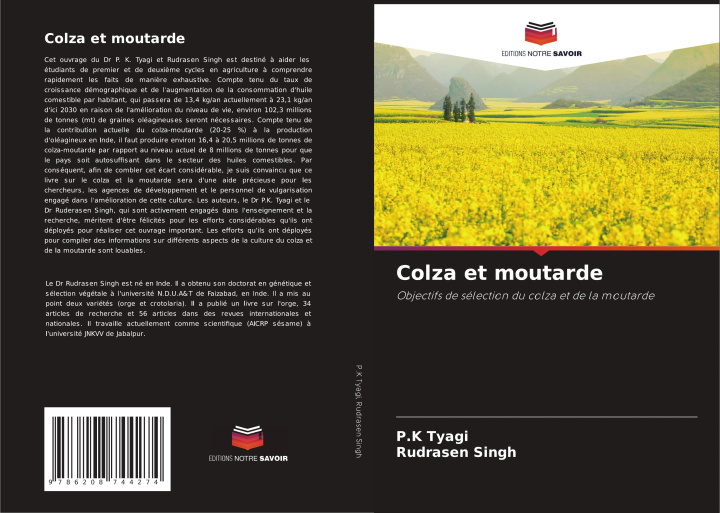 Kniha Colza et moutarde Rudrasen Singh