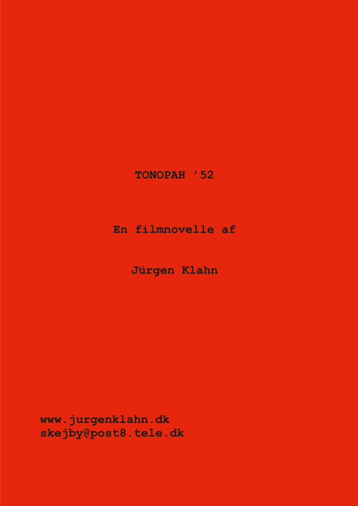 Kniha Tonopah '52 Jürgen Klahn