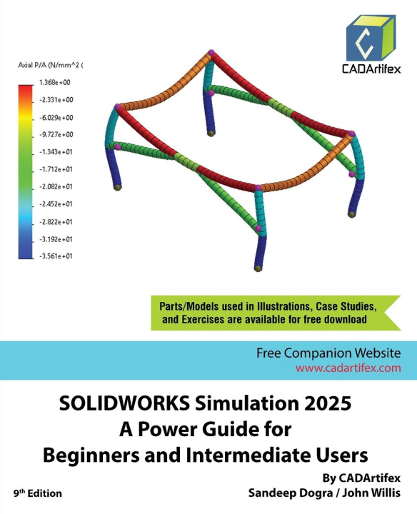 Kniha SOLIDWORKS Simulation 2025 Sandeep Dogra