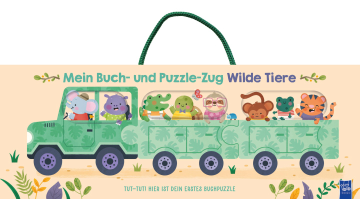 Kniha Mein Buch- und Puzzle-Zug: Wilde Tiere 