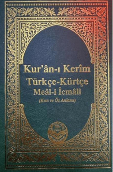 Libro Kuran-i Kerim Kürtce-Türkce Meali Icmali Orta Boy Ciltli 