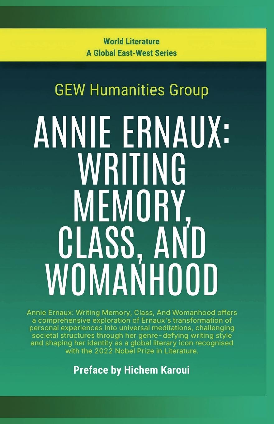 Kniha Annie Ernaux GEW Humanities Group