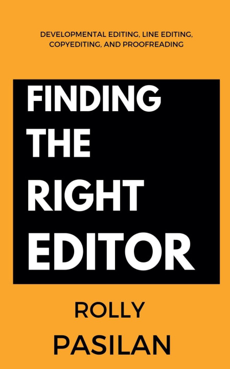 Kniha Finding the Right Editor Rolly Ongco Pasilan