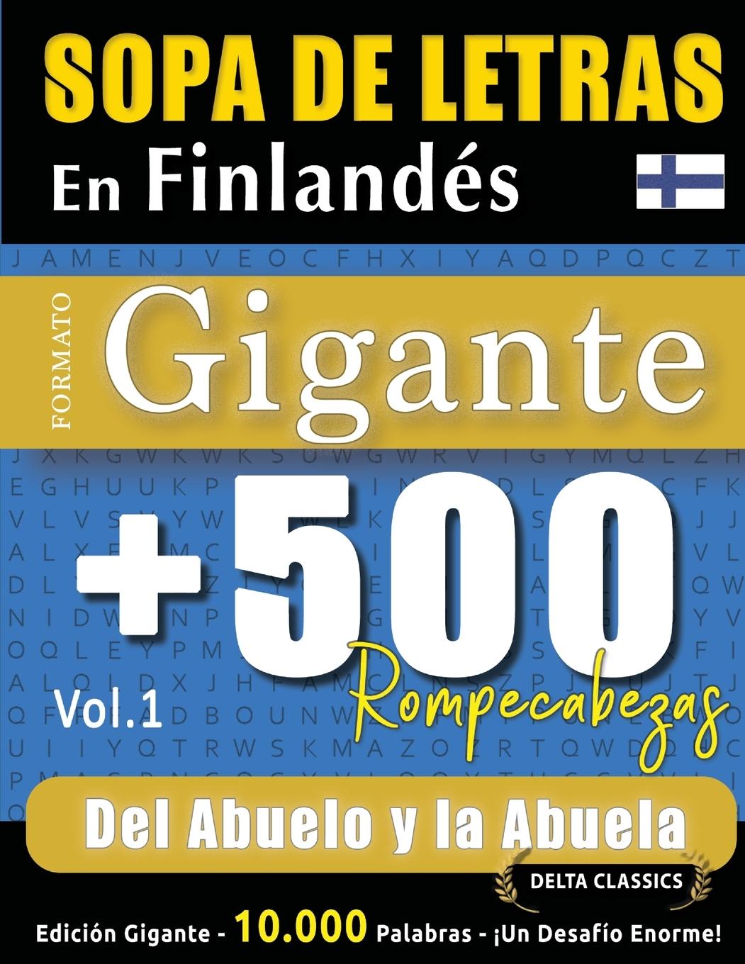 Kniha SOPA DE LETRAS EN FINLANDÉS FORMATO GIGANTE DELTA CLASSICS