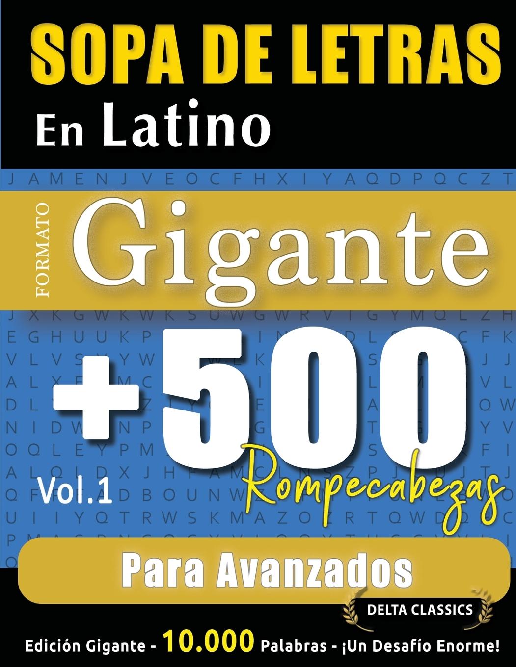 Libro SOPA DE LETRAS EN LATINO FORMATO GIGANTE DELTA CLASSICS
