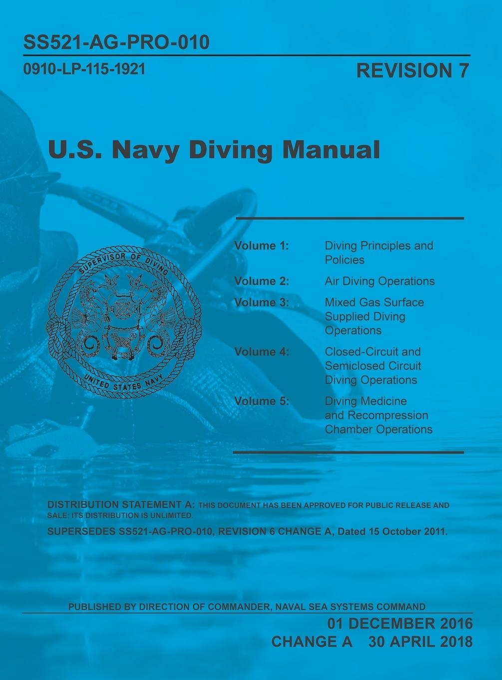Kniha United States Navy Diving Manual 7E NAVSEA