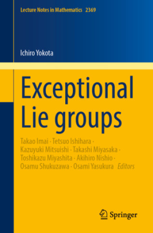 Kniha Exceptional Lie groups Ichiro Yokota