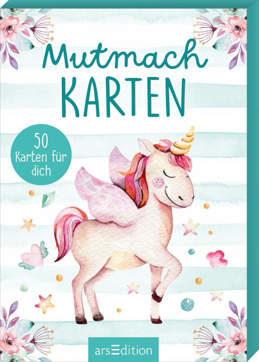 Kniha Mutmachkarten - Einhorn (Aquarelloptik) 
