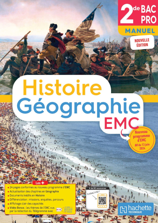 Carte Histoire-Géographie-EMC-2de Bac Pro (manuel) - Éd. 2025 Nicolas Brunel