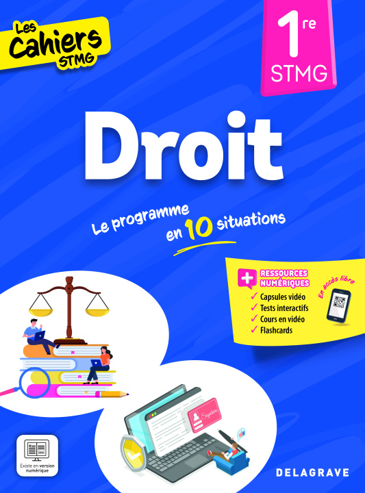 Libro Cahiers STMG Droit 1re STMG (2025) - Pochette élève Blasco