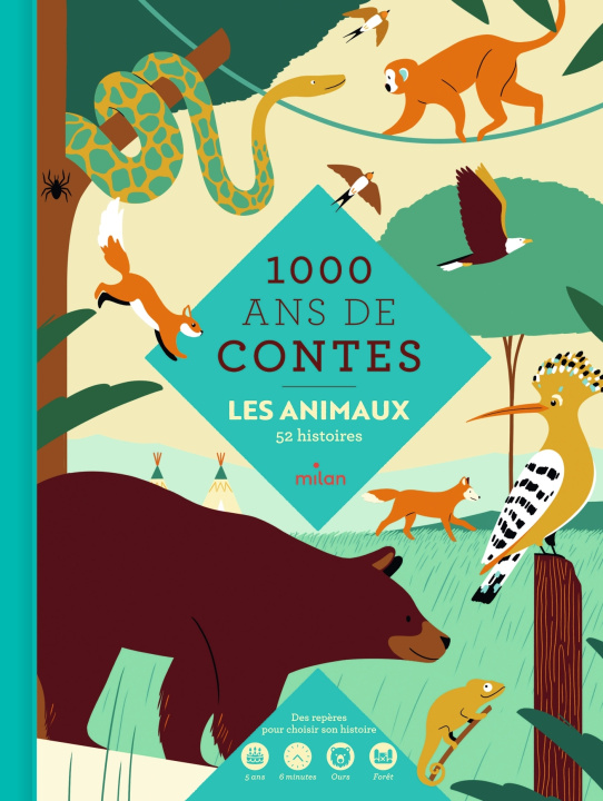 Libro Mille ans de contes - Les animaux Chloë Moncomble