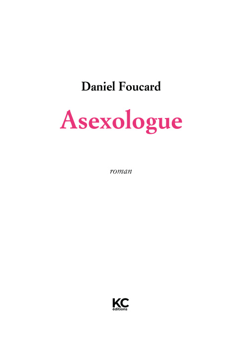 Kniha ASEXOLOGUE FOUCARD DANIEL