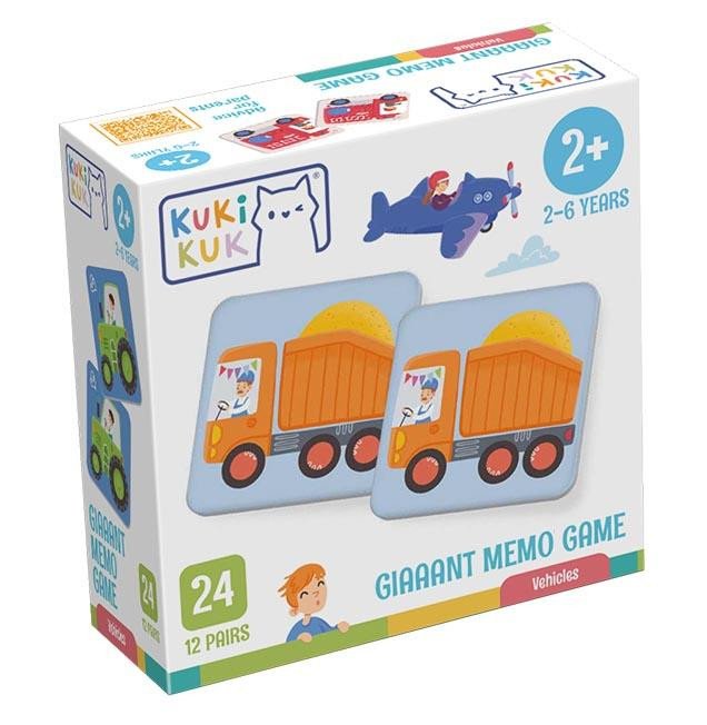 Juego/Juguete KukiKuk Giaaant Memo Game Vehicles 