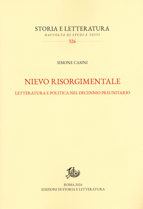 Knjiga Nievo risorgimentale Simone Casini