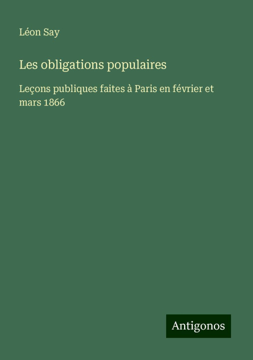 Book Les obligations populaires 