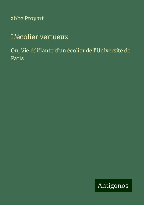 Book L'écolier vertueux 