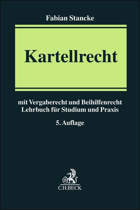 Knjiga Kartellrecht Fabian Stancke