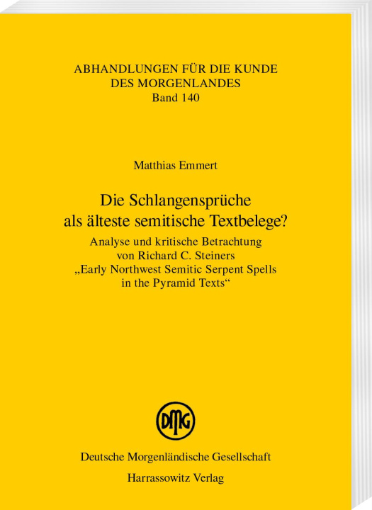 Knjiga Die Schlangensprüche als älteste semitische Textbelege? Emmert