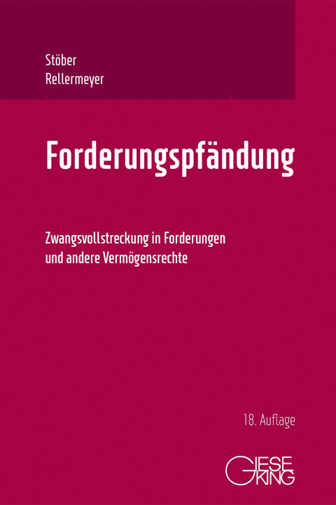 Книга Forderungspfändung Klaus Rellermeyer