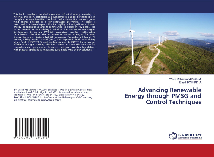 Book Advancing Renewable Energy through PMSG and Control Techniques Elhadj Bounadja