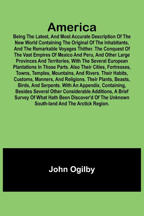 Knjiga America John Ogilby