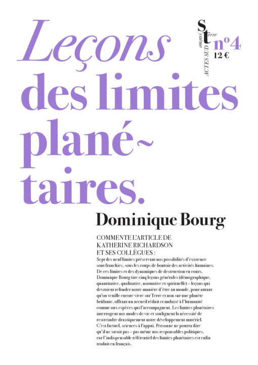 Buch Leçons des limites planétaires Bourg