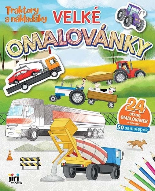 Buch Traktory a náklaďáky - Velké omalovánky 