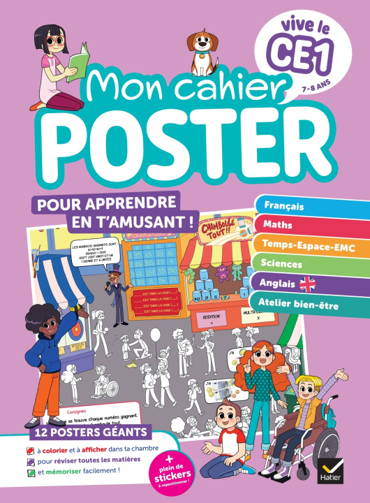 Carte Vive le CE1 - Mon cahier poster Julien Ledoux