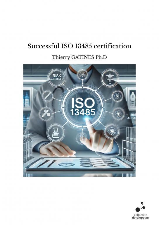 Boek Successful ISO 13485 certification GATINES Ph.D
