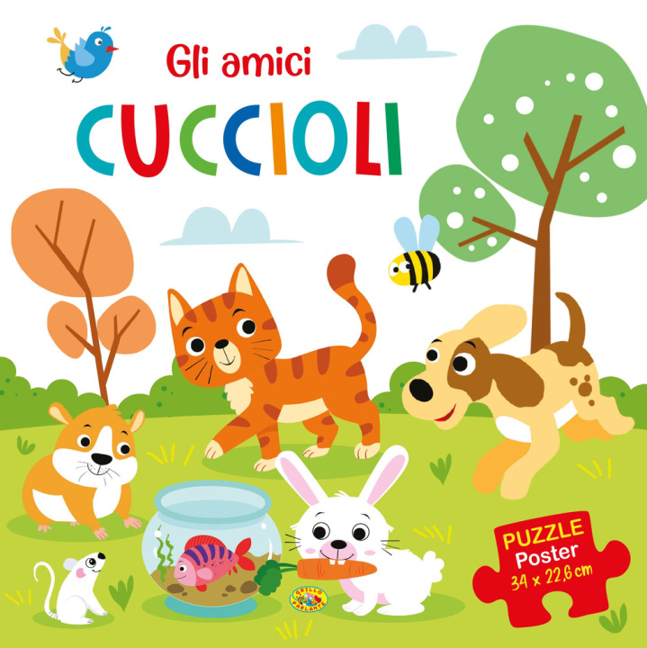 Book amici cuccioli. Puzzle poster 
