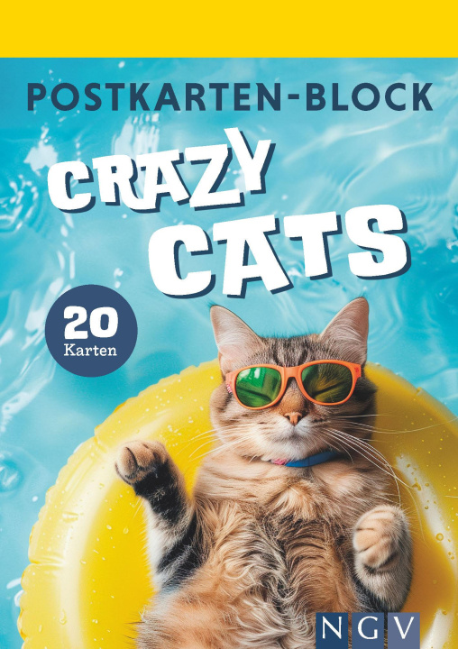 Kniha Postkartenblock Crazy Cats 