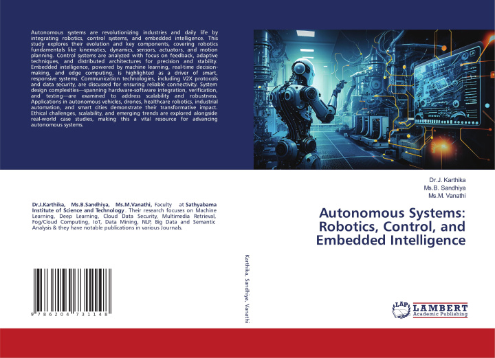 Kniha Autonomous Systems: Robotics, Control, and Embedded Intelligence Ms. B. Sandhiya
