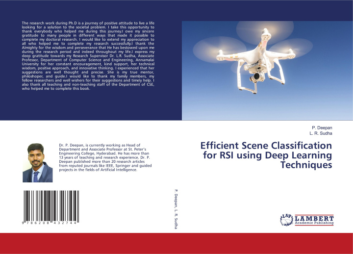 Knjiga Efficient Scene Classification for RSI using Deep Learning Techniques L. R. Sudha