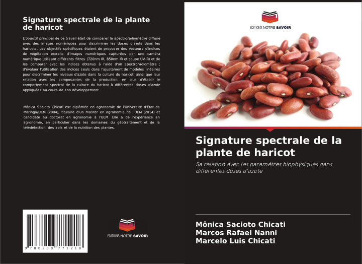Libro Signature spectrale de la plante de haricot Marcos Rafael Nanni