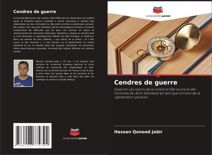 Knjiga Cendres de guerre Hassan Qanood Jabir