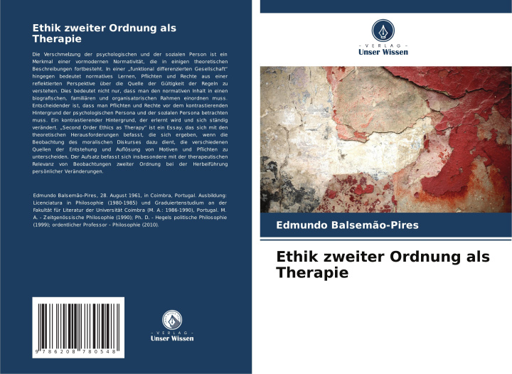 Knjiga Ethik zweiter Ordnung als Therapie Edmundo Balsemão-Pires