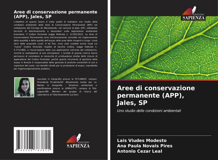 Libro Aree di conservazione permanente (APP), Jales, SP Ana Paula Novais Pires
