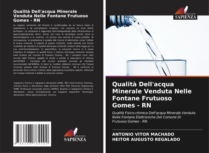 Libro Qualit? Dell'acqua Minerale Venduta Nelle Fontane Frutuoso Gomes - RN Heitor Augusto Regalado
