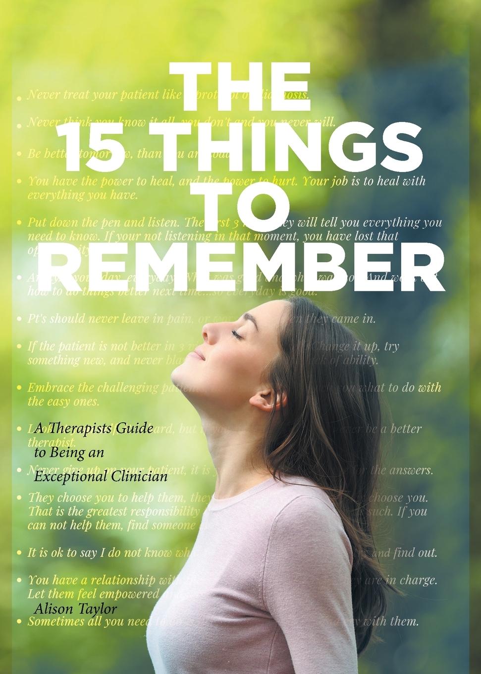 Kniha The 15 Things to Remember Alison Taylor