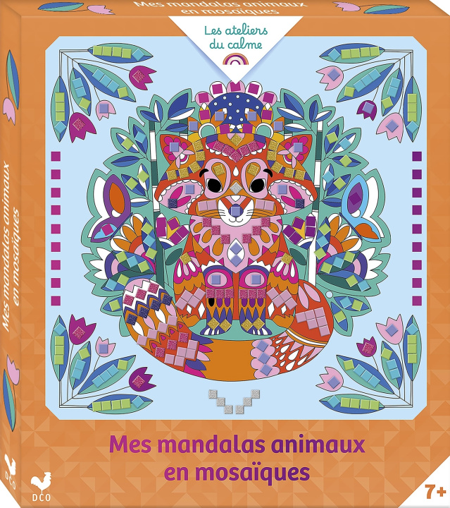 Pisarniški material Mes mandalas animaux en mosaïques  - boîte créative 