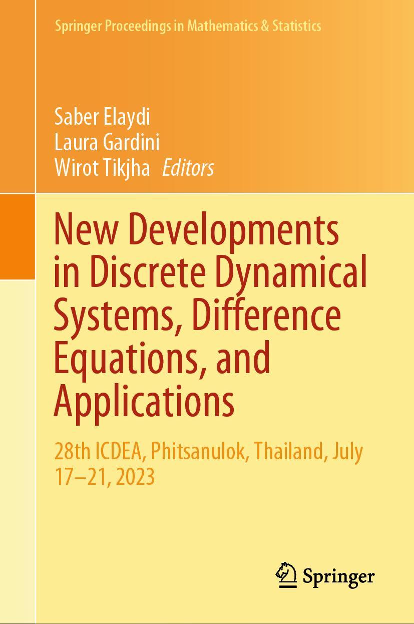 Kniha New Developments in Discrete Dynamical Systems, Difference Equations, and Applications Wirot Tikjha