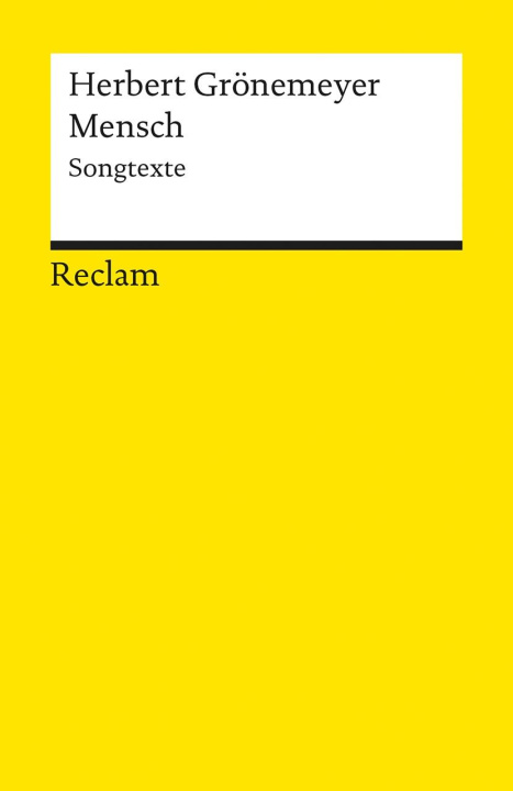 Knjiga Mensch. Songtexte N. N.
