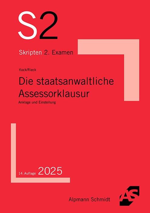 Kniha Die staatsanwaltliche Assessorklausur Patrick Rieck