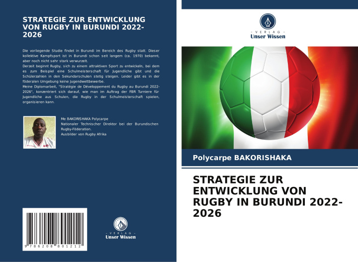 Kniha STRATEGIE ZUR ENTWICKLUNG VON RUGBY IN BURUNDI 2022-2026 Polycarpe Bakorishaka
