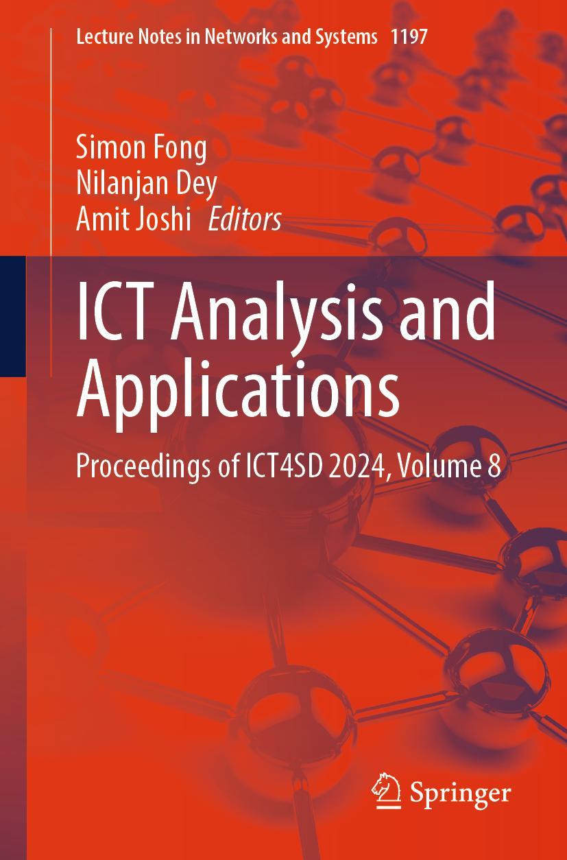Kniha ICT Analysis and Applications Amit Joshi
