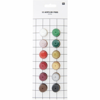 Igra/Igrača Acrylini Pods Festive Set, 12 Farben, je 3,5 ml 
